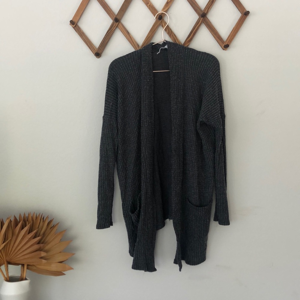 Gray cardigan